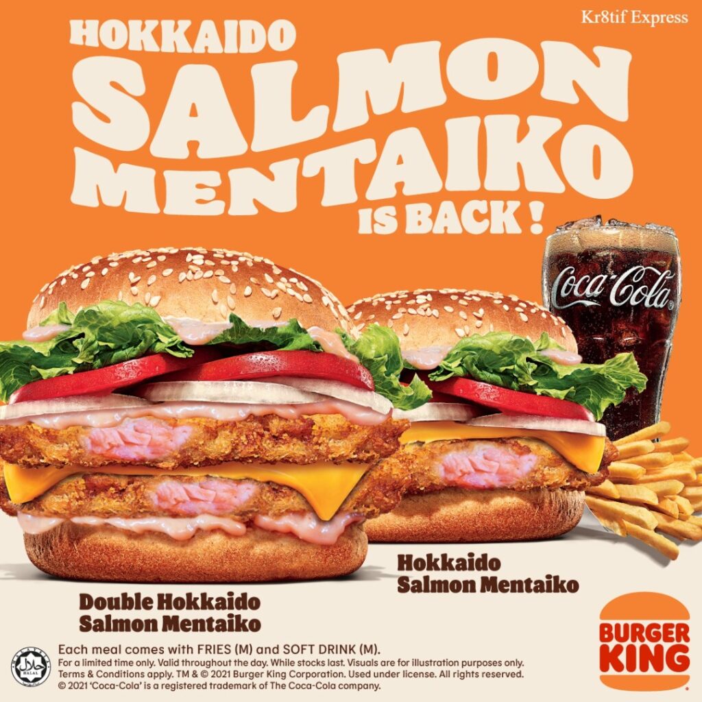 Salmon Mentaiko Burger