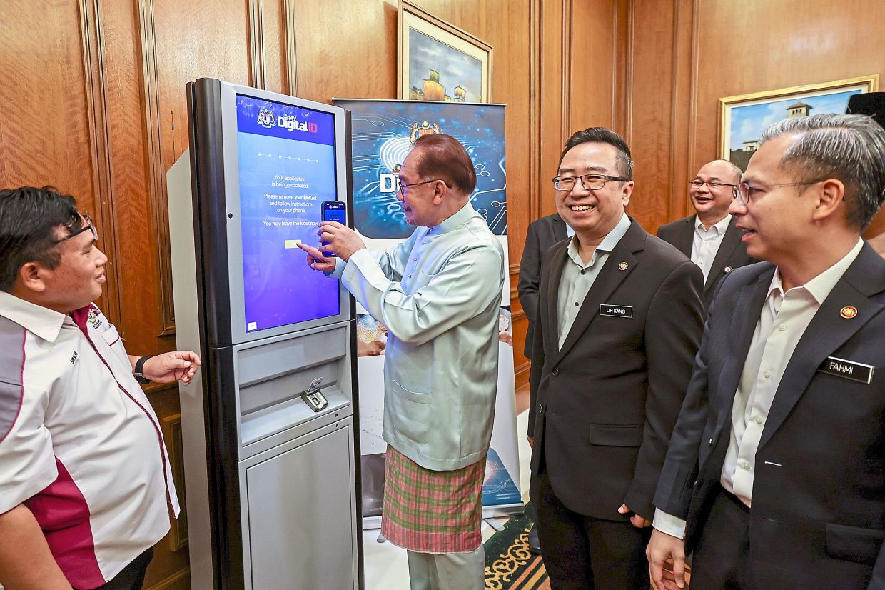 Anwar became the first person in the country to register for a Digital ID