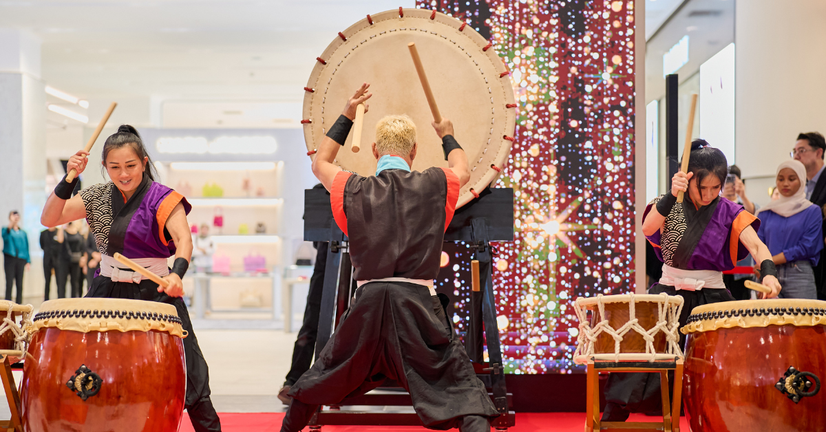 The 'Wadaiko' drum performance marked the official opening of SEIBU KL